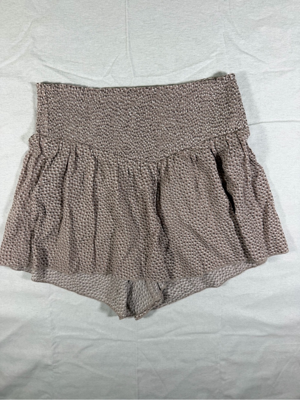Aerie American Eagle Orange Brown Polka Dot Shorts Size Medium